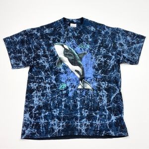 Rare VTG 1986 Wild Oats Orca Save The Earth Short Sleeve T-Shirt Size XL
